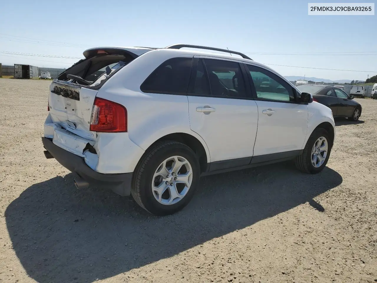 2012 Ford Edge Sel VIN: 2FMDK3JC9CBA93265 Lot: 53201755