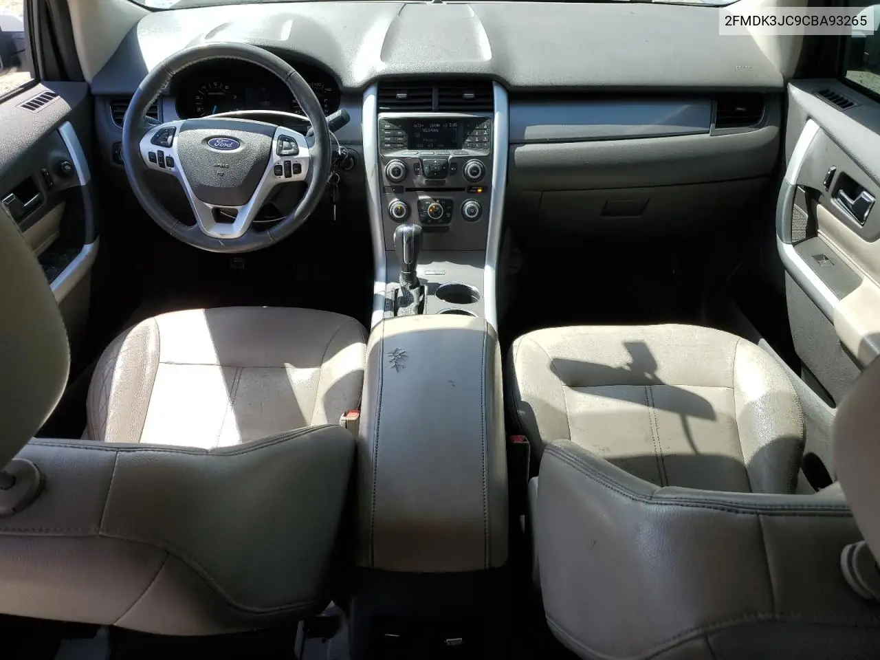 2012 Ford Edge Sel VIN: 2FMDK3JC9CBA93265 Lot: 53201755