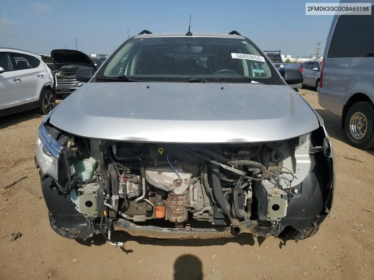 2012 Ford Edge Se VIN: 2FMDK3GC0CBA69198 Lot: 56893055