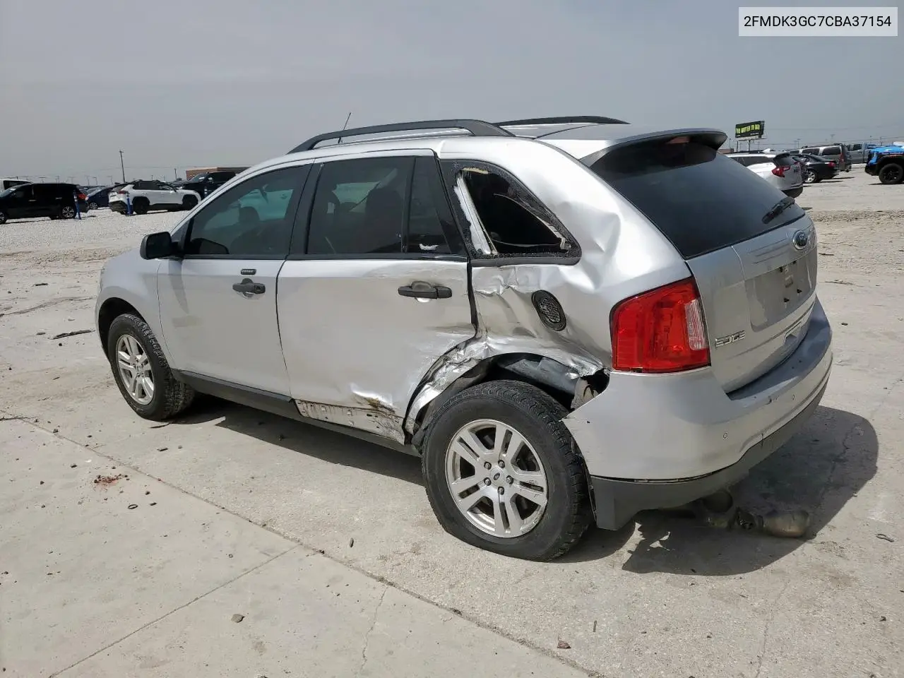 2012 Ford Edge Se VIN: 2FMDK3GC7CBA37154 Lot: 56968125