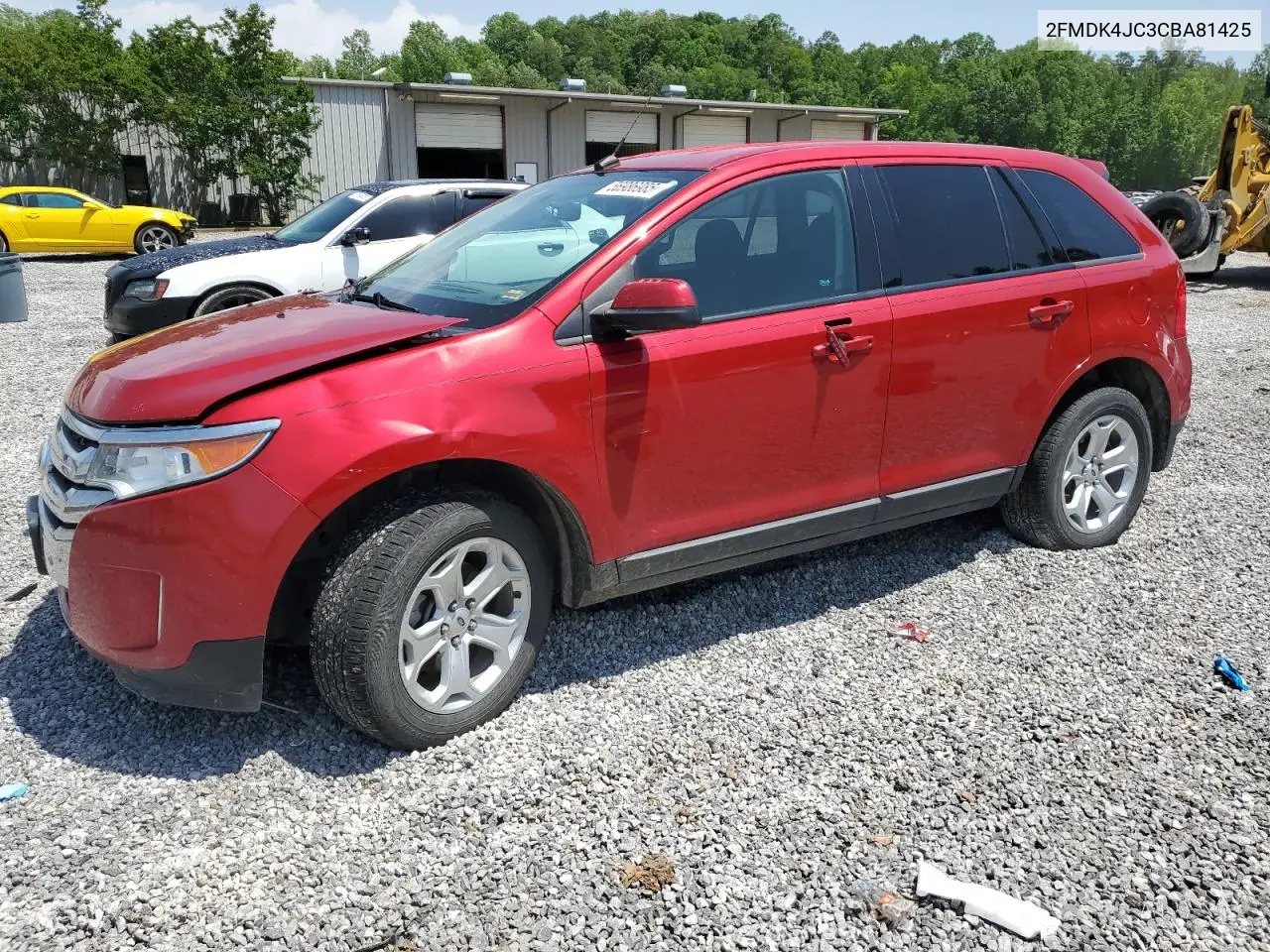 2012 Ford Edge Sel VIN: 2FMDK4JC3CBA81425 Lot: 56986985