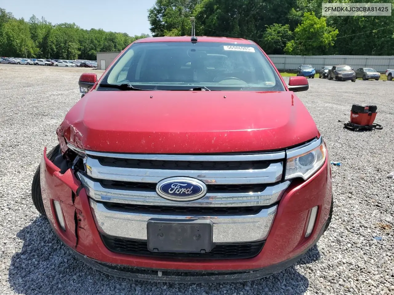 2012 Ford Edge Sel VIN: 2FMDK4JC3CBA81425 Lot: 56986985