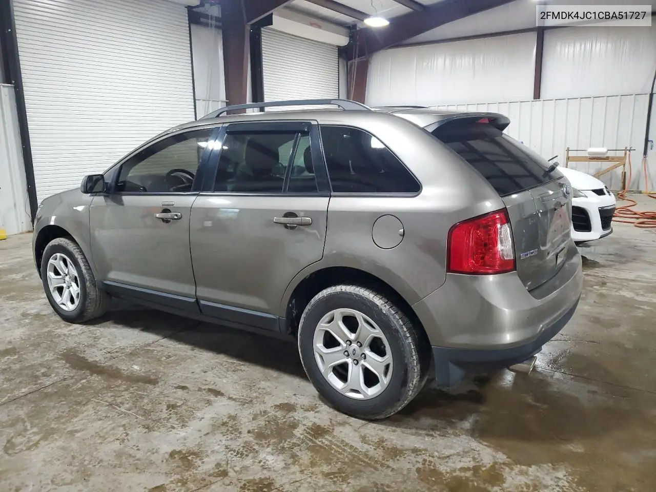 2012 Ford Edge Sel VIN: 2FMDK4JC1CBA51727 Lot: 57035875