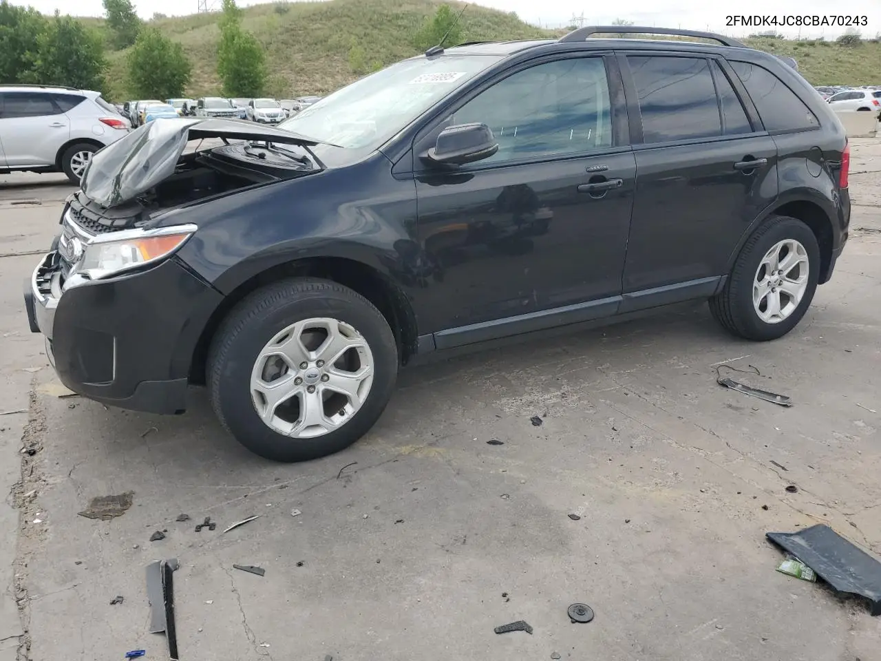 2012 Ford Edge Sel VIN: 2FMDK4JC8CBA70243 Lot: 62416995