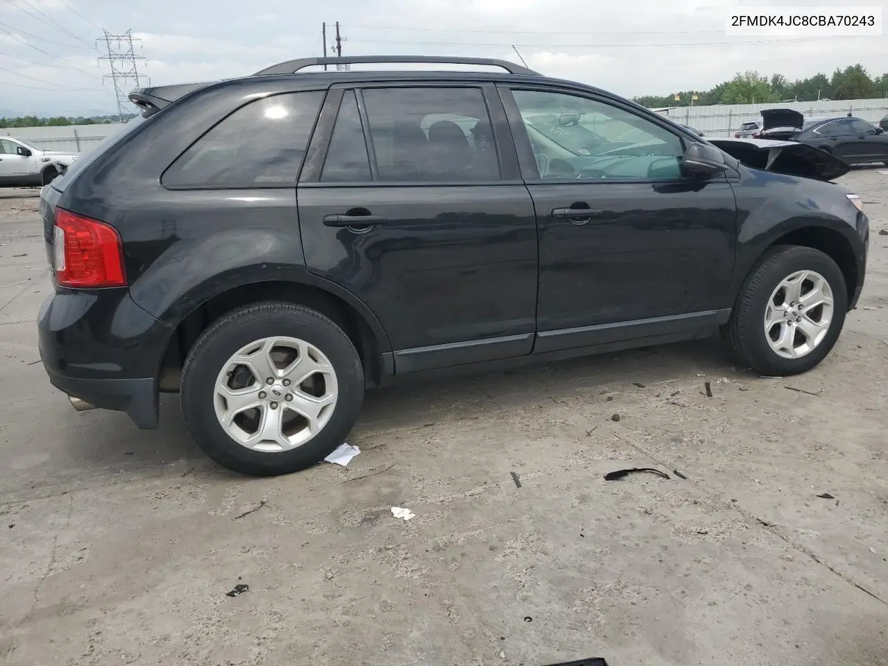 2012 Ford Edge Sel VIN: 2FMDK4JC8CBA70243 Lot: 62416995
