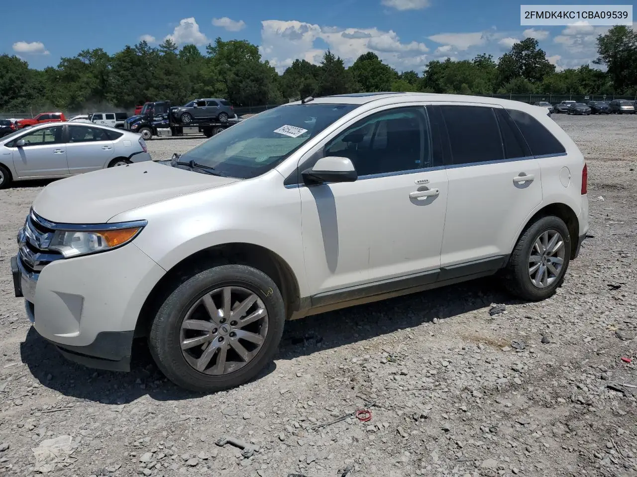 2012 Ford Edge Limited VIN: 2FMDK4KC1CBA09539 Lot: 64692225