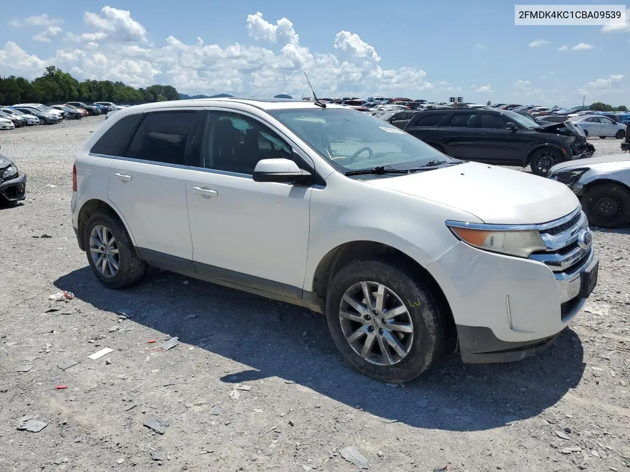 2012 Ford Edge Limited VIN: 2FMDK4KC1CBA09539 Lot: 64692225