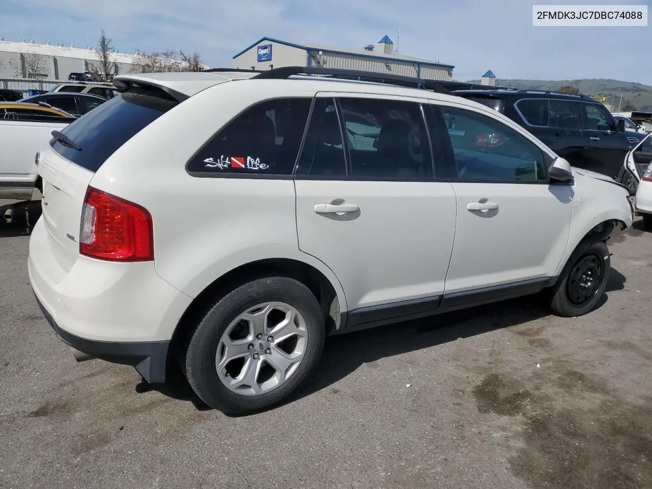 2013 Ford Edge Sel VIN: 2FMDK3JC7DBC74088 Lot: 49988485