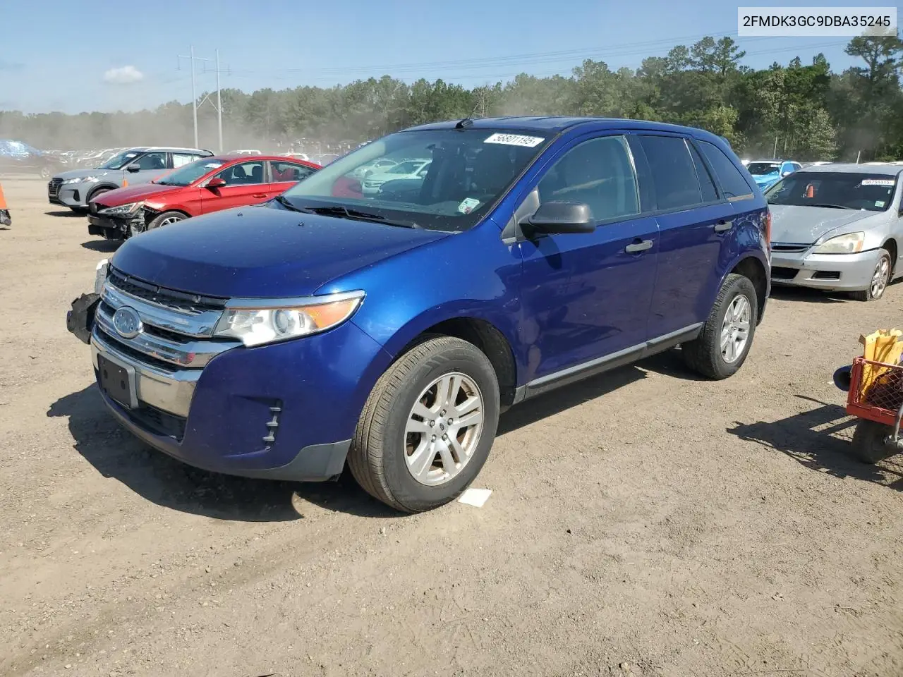 2013 Ford Edge Se VIN: 2FMDK3GC9DBA35245 Lot: 56801195