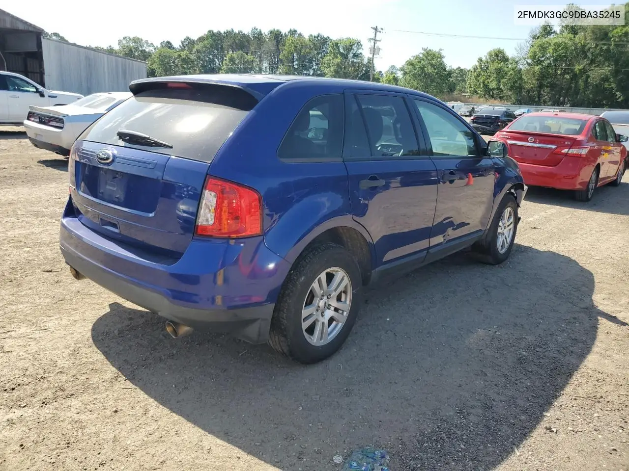 2013 Ford Edge Se VIN: 2FMDK3GC9DBA35245 Lot: 56801195