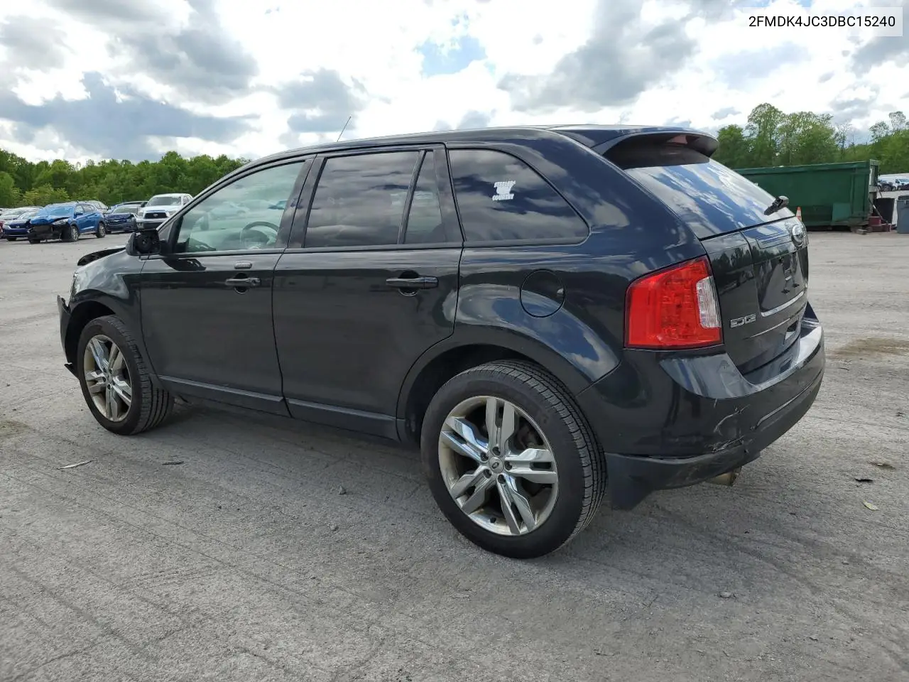 2013 Ford Edge Sel VIN: 2FMDK4JC3DBC15240 Lot: 56914855