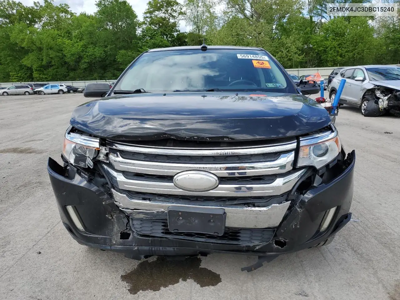 2013 Ford Edge Sel VIN: 2FMDK4JC3DBC15240 Lot: 56914855