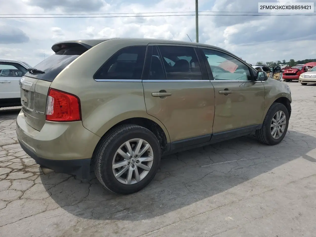 2013 Ford Edge Limited VIN: 2FMDK3KCXDBB59421 Lot: 57051665