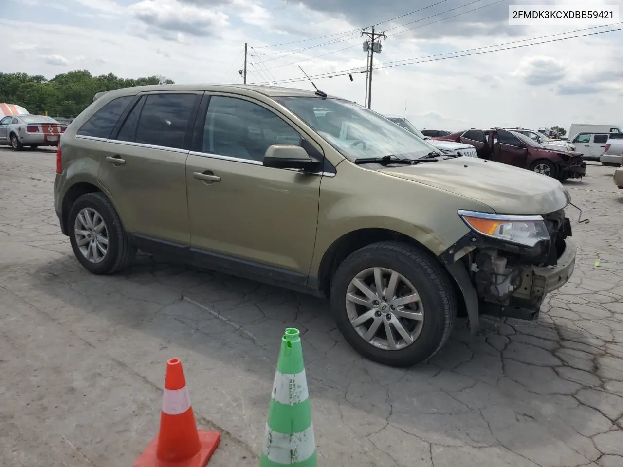 2013 Ford Edge Limited VIN: 2FMDK3KCXDBB59421 Lot: 57051665