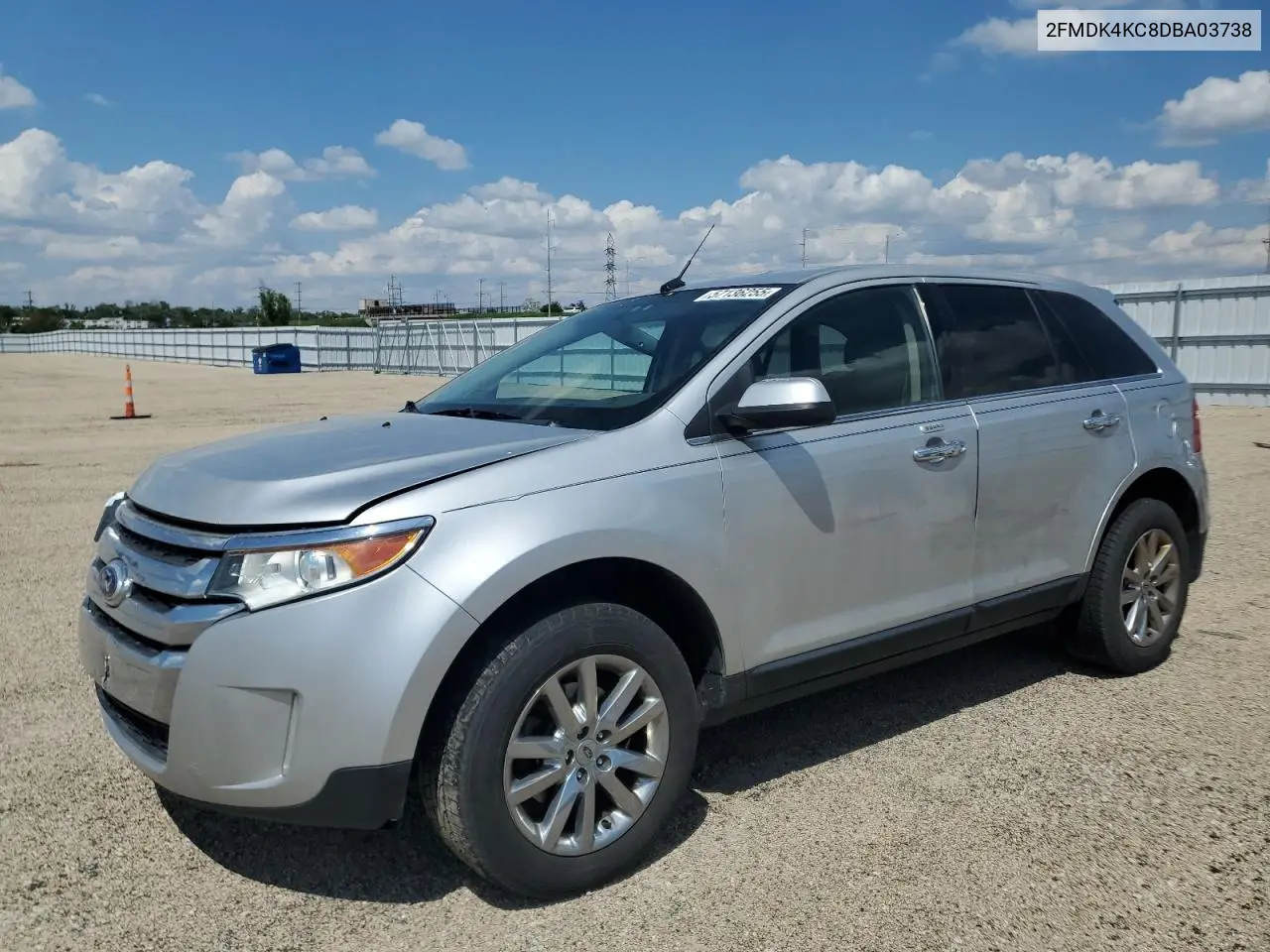 2013 Ford Edge Limited VIN: 2FMDK4KC8DBA03738 Lot: 57136255