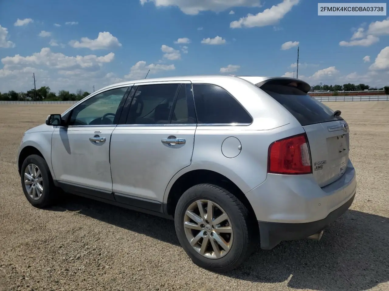 2013 Ford Edge Limited VIN: 2FMDK4KC8DBA03738 Lot: 57136255