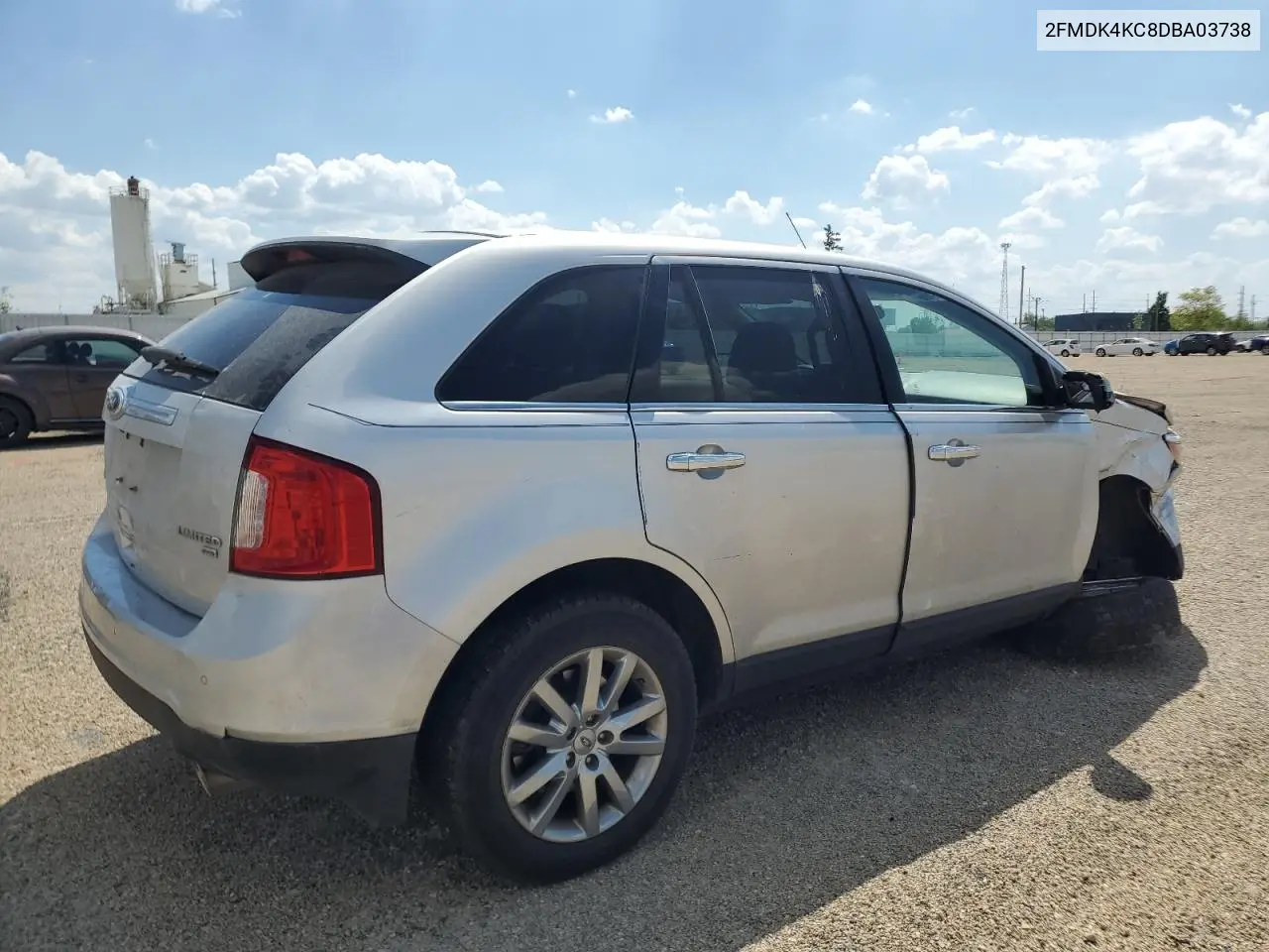 2013 Ford Edge Limited VIN: 2FMDK4KC8DBA03738 Lot: 57136255