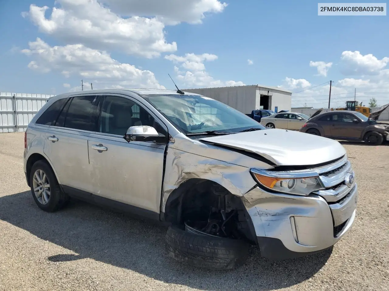 2013 Ford Edge Limited VIN: 2FMDK4KC8DBA03738 Lot: 57136255