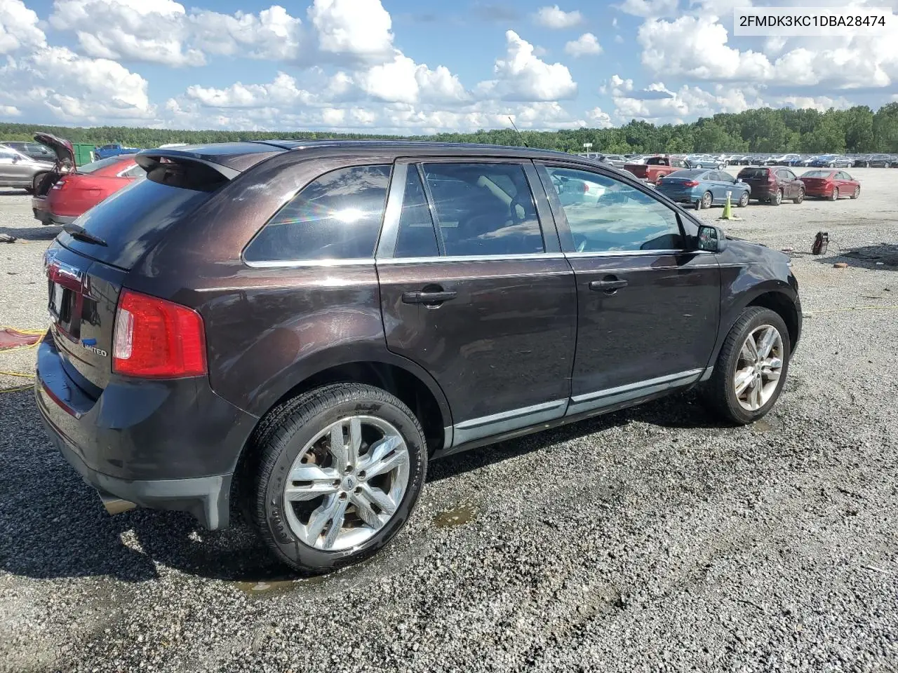 2013 Ford Edge Limited VIN: 2FMDK3KC1DBA28474 Lot: 61550745