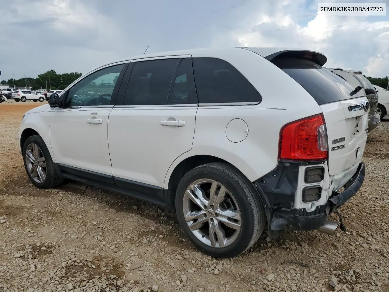 2013 Ford Edge Limited VIN: 2FMDK3K93DBA47273 Lot: 62828845