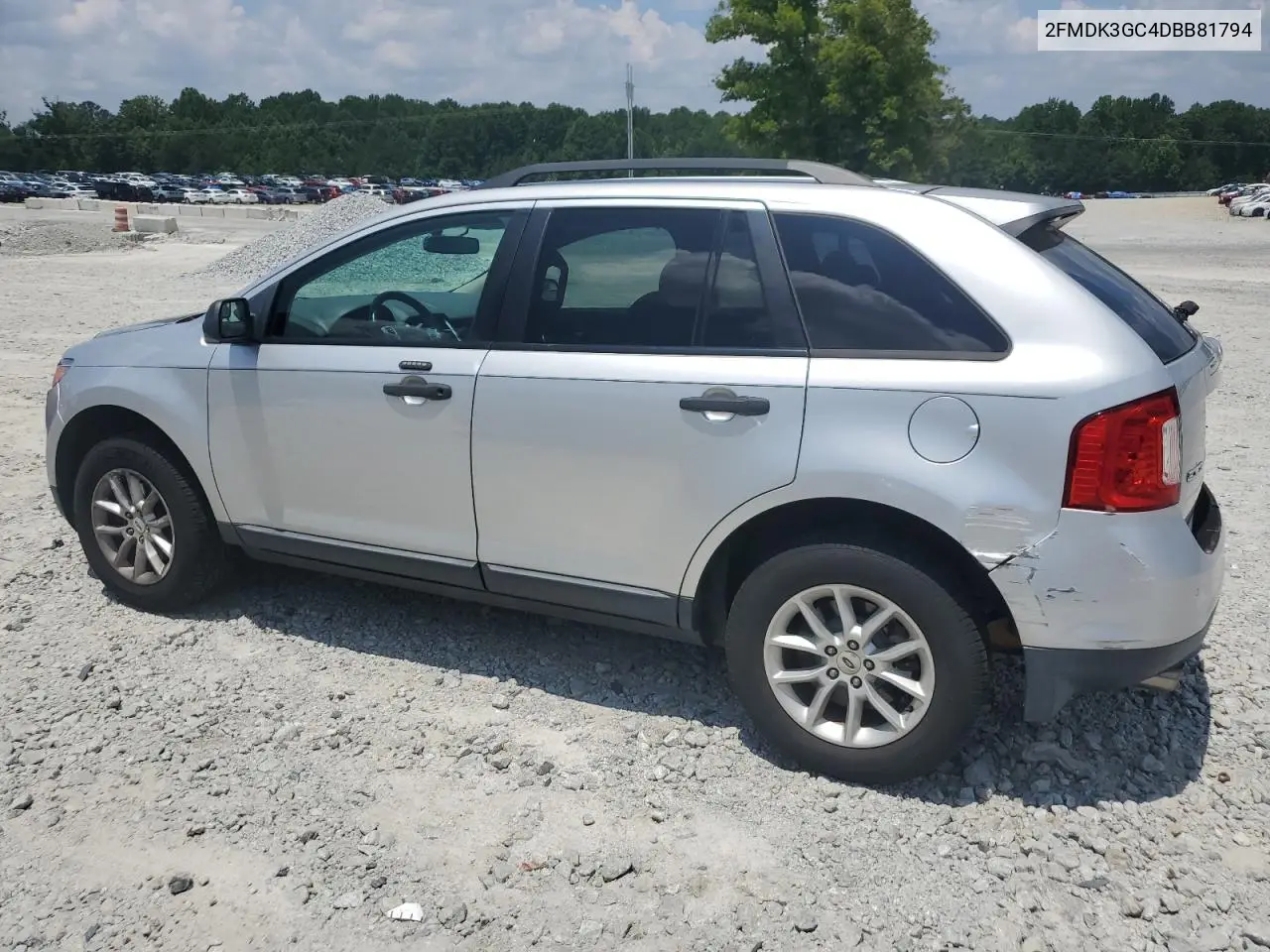 2013 Ford Edge Se VIN: 2FMDK3GC4DBB81794 Lot: 63173785
