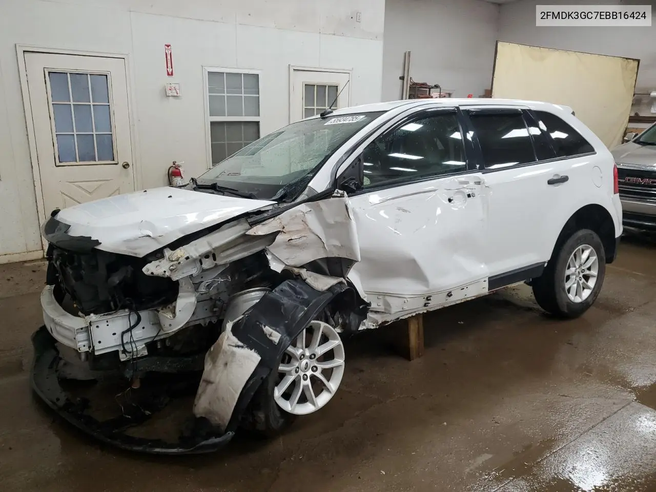 2014 Ford Edge Se VIN: 2FMDK3GC7EBB16424 Lot: 55934785