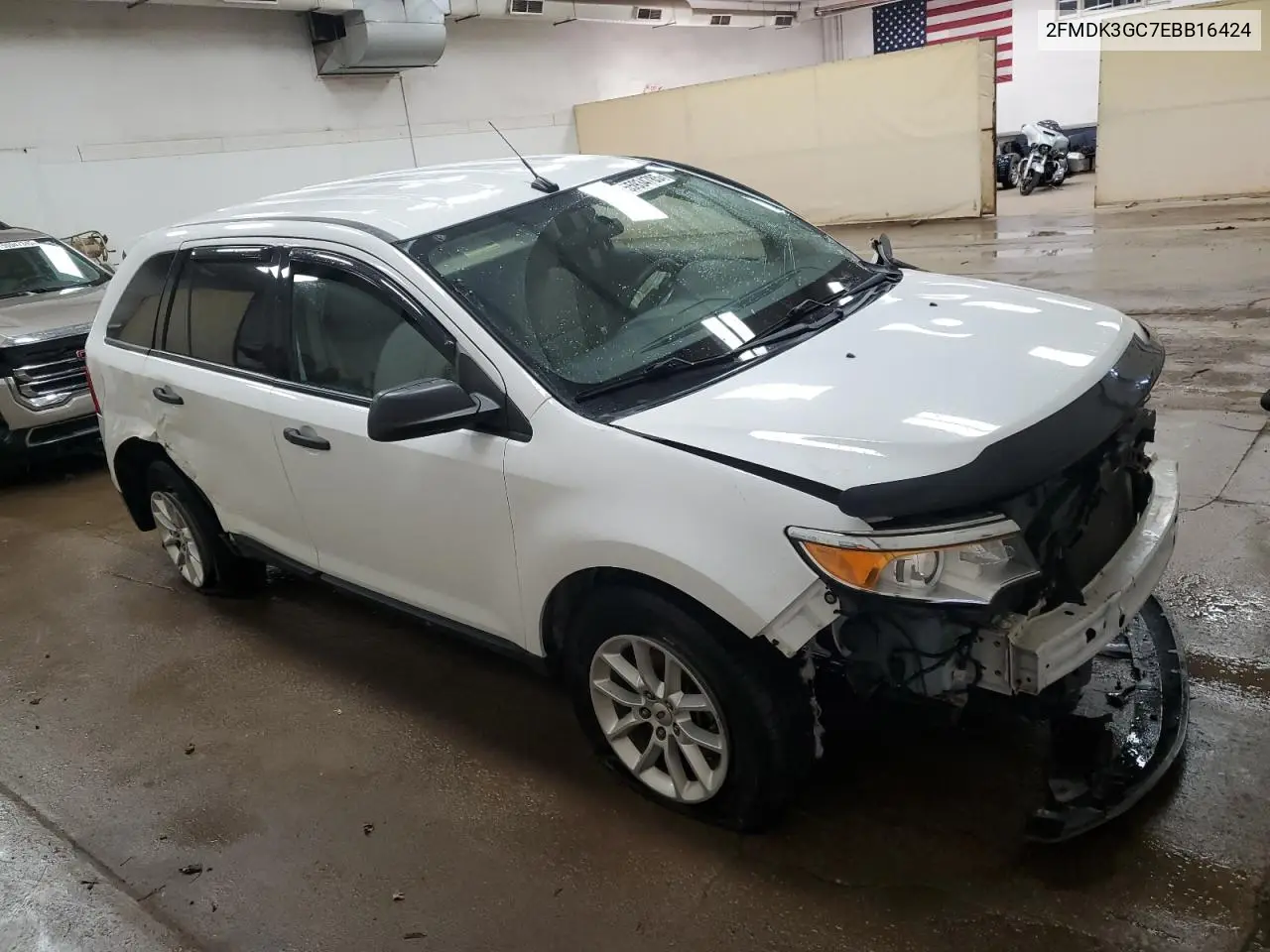 2014 Ford Edge Se VIN: 2FMDK3GC7EBB16424 Lot: 55934785