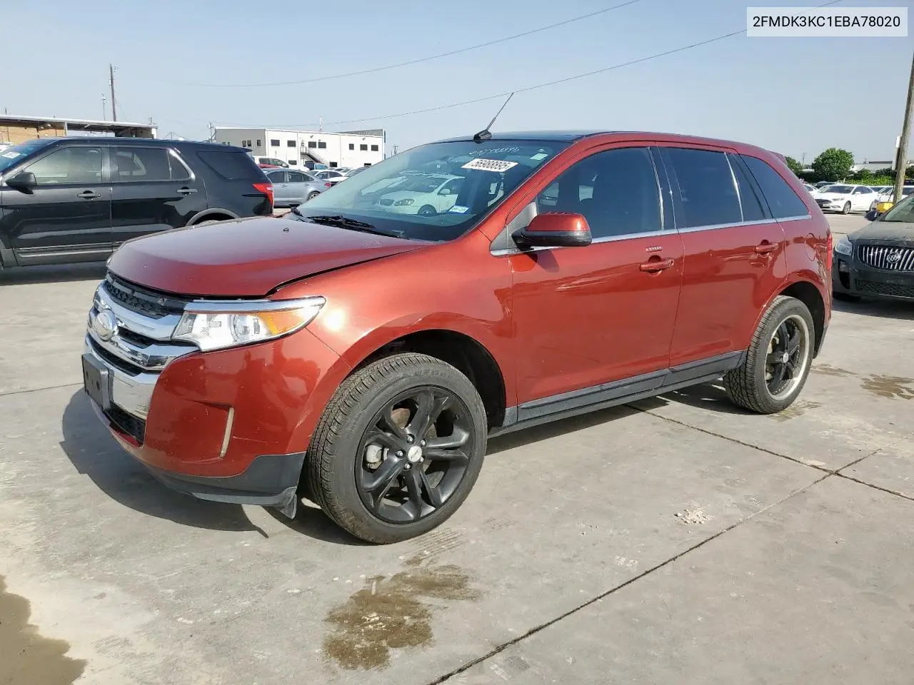 2014 Ford Edge Limited VIN: 2FMDK3KC1EBA78020 Lot: 56988895