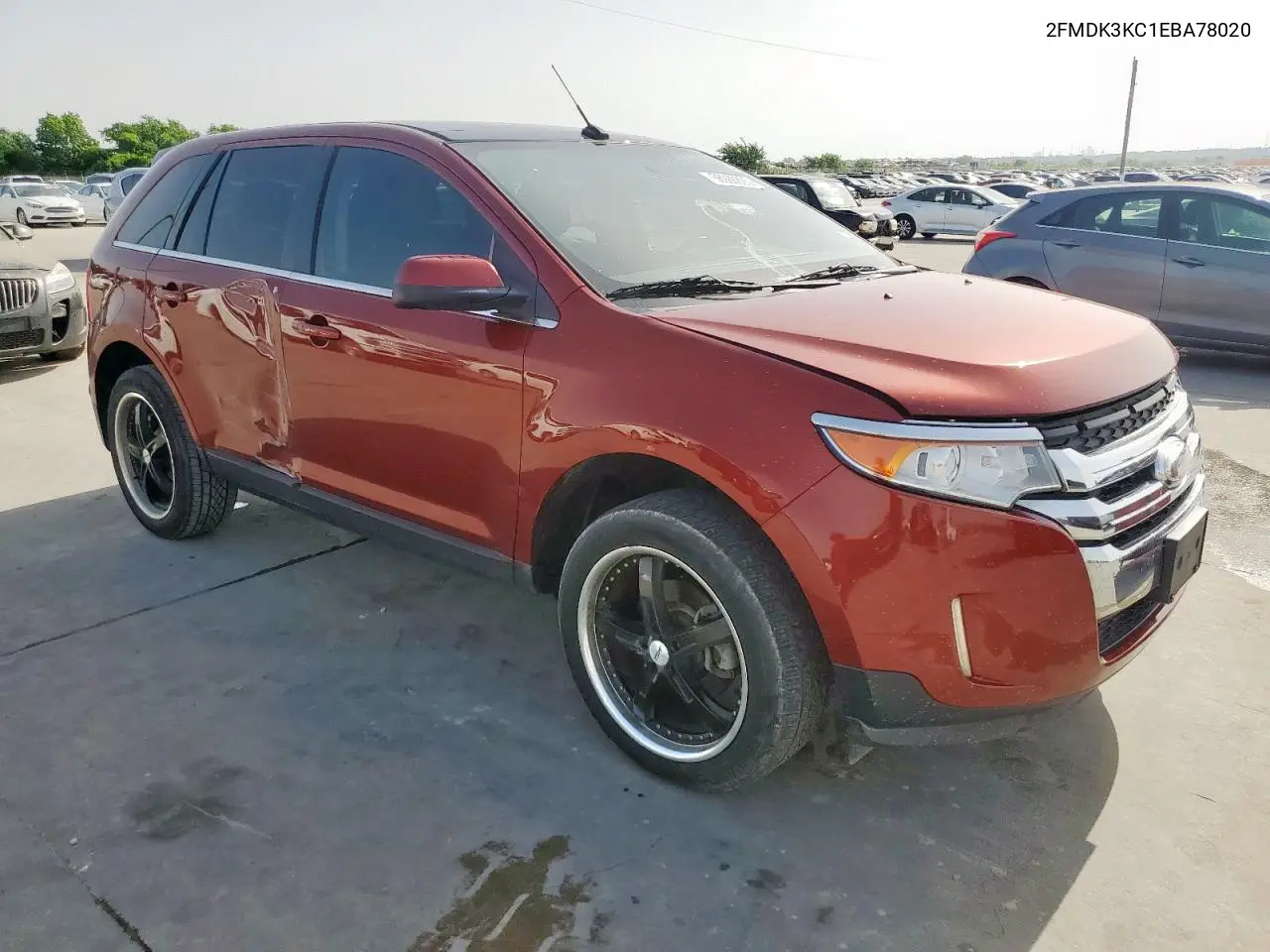 2014 Ford Edge Limited VIN: 2FMDK3KC1EBA78020 Lot: 56988895
