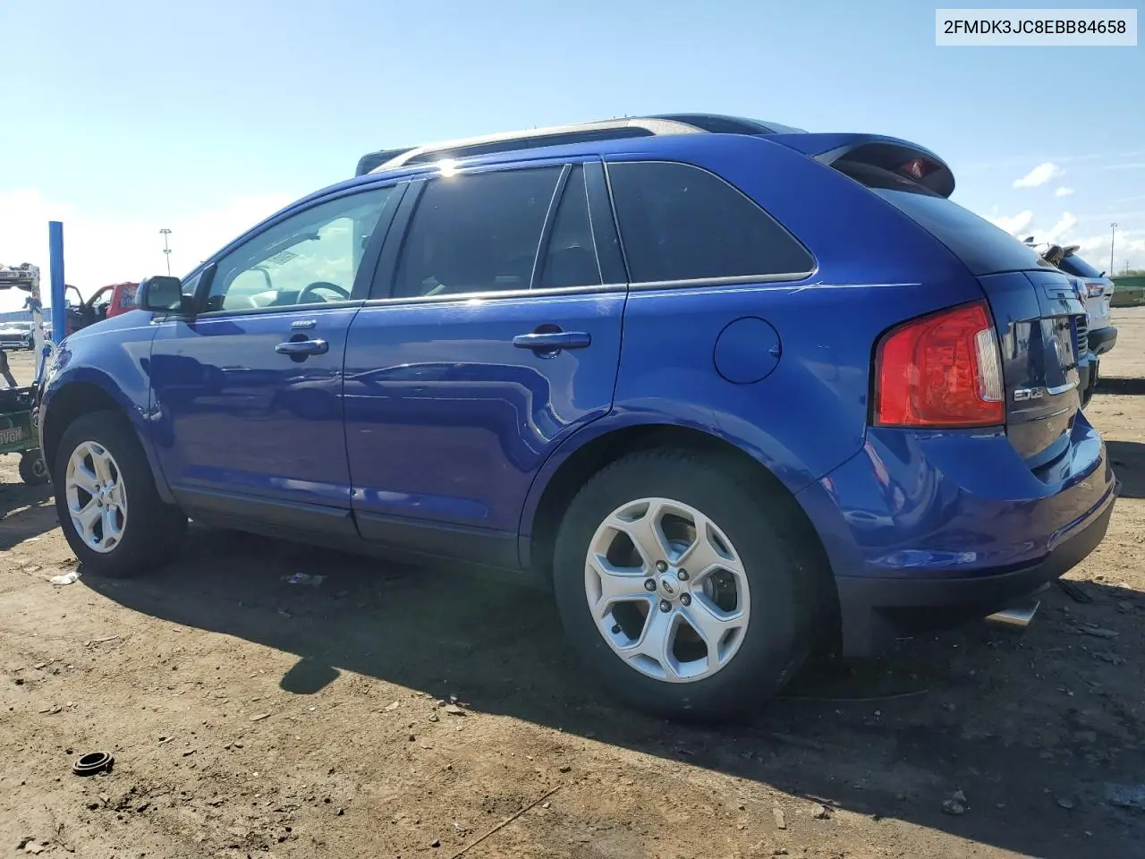 2014 Ford Edge Sel VIN: 2FMDK3JC8EBB84658 Lot: 57217355