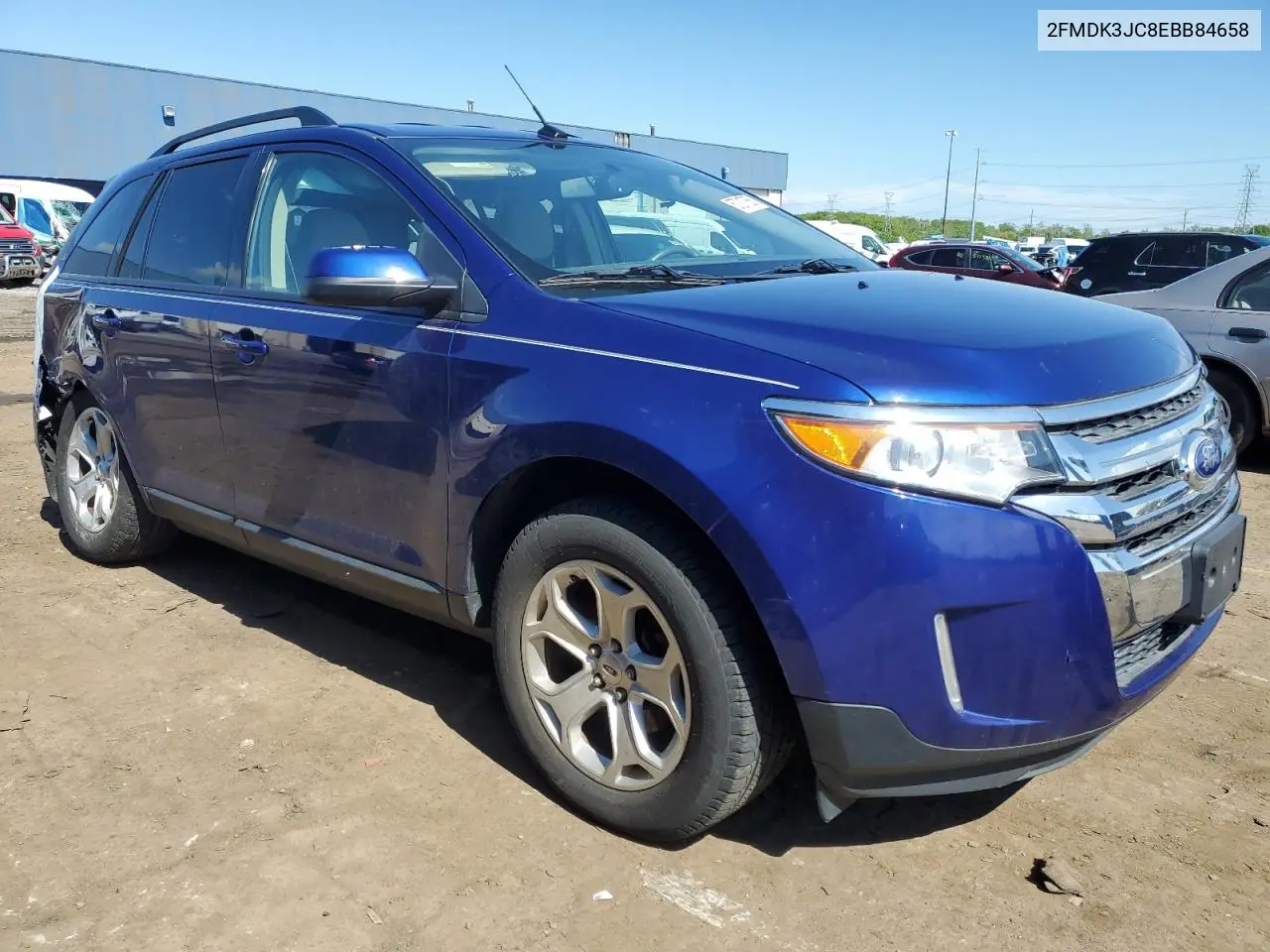 2014 Ford Edge Sel VIN: 2FMDK3JC8EBB84658 Lot: 57217355