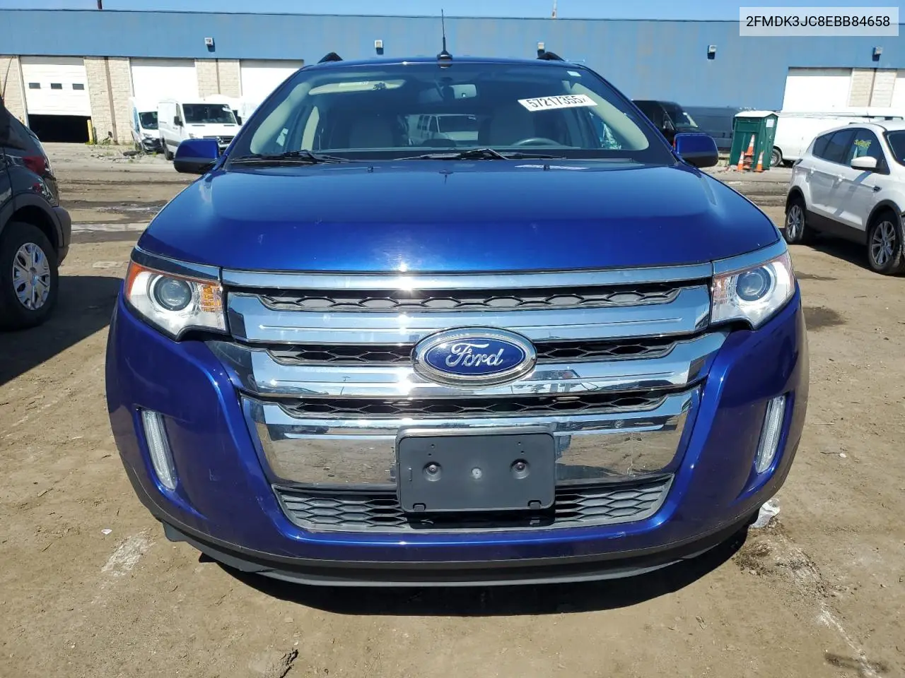 2014 Ford Edge Sel VIN: 2FMDK3JC8EBB84658 Lot: 57217355