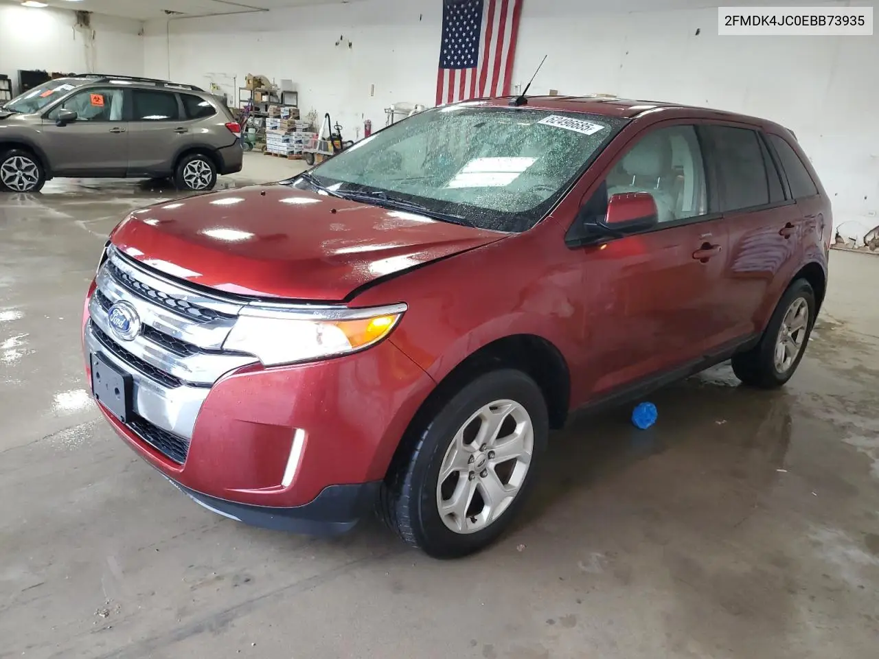 2014 Ford Edge Sel VIN: 2FMDK4JC0EBB73935 Lot: 62496685