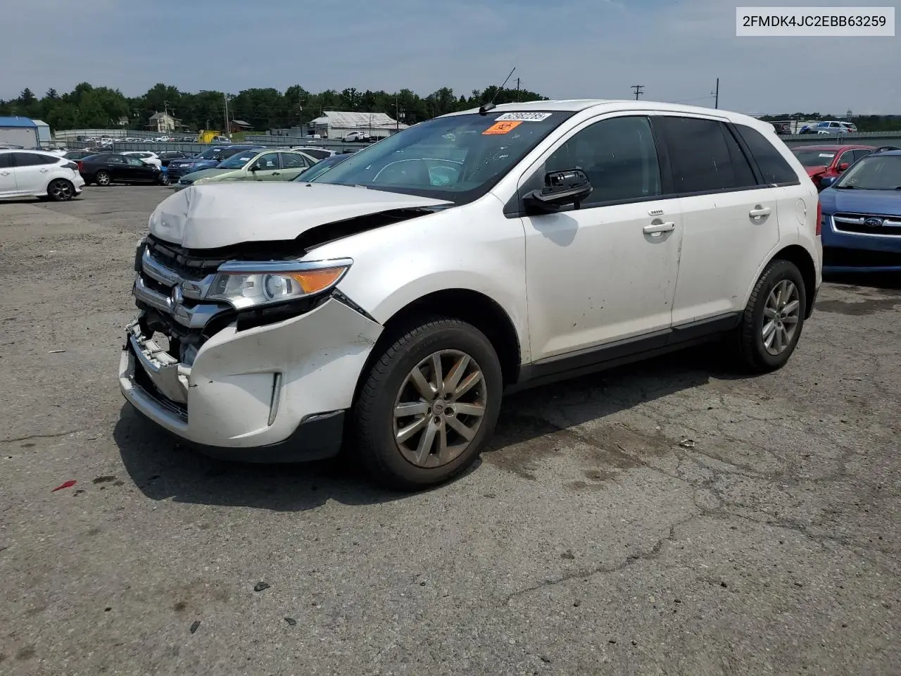 2014 Ford Edge Sel VIN: 2FMDK4JC2EBB63259 Lot: 62982285