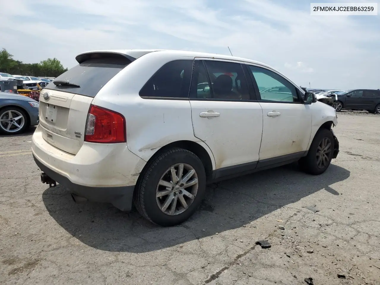 2014 Ford Edge Sel VIN: 2FMDK4JC2EBB63259 Lot: 62982285