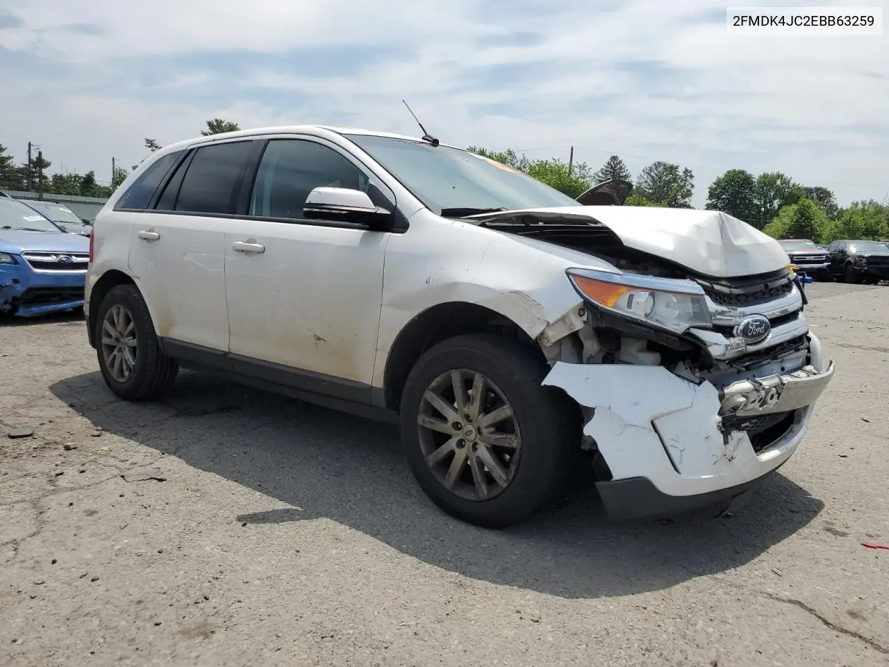 2014 Ford Edge Sel VIN: 2FMDK4JC2EBB63259 Lot: 62982285