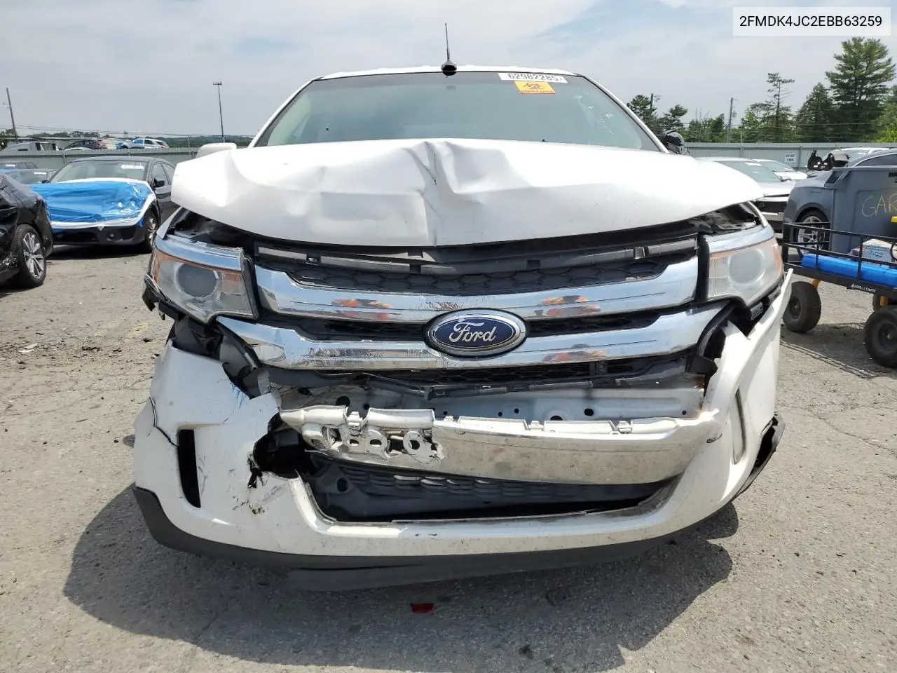 2014 Ford Edge Sel VIN: 2FMDK4JC2EBB63259 Lot: 62982285