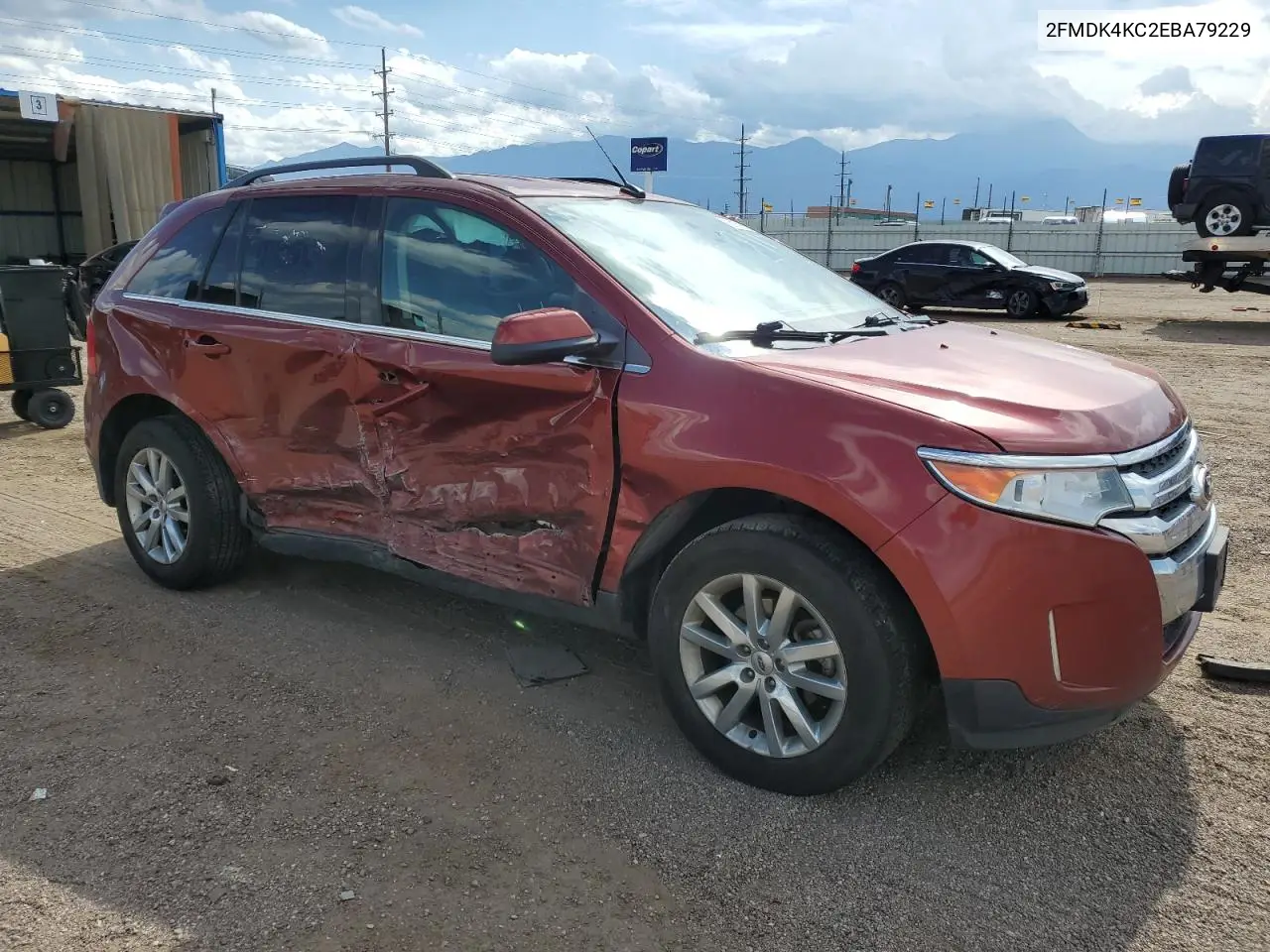 2014 Ford Edge Limited VIN: 2FMDK4KC2EBA79229 Lot: 63121825