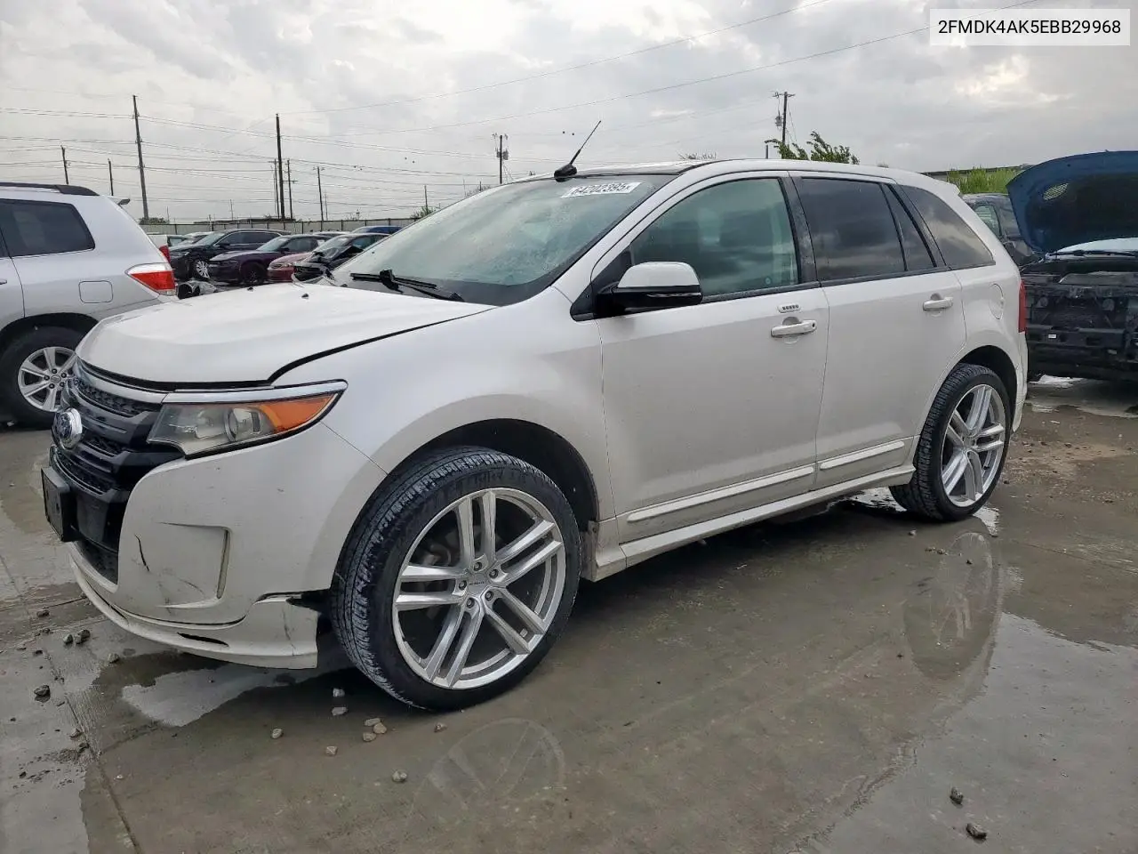 2014 Ford Edge Sport VIN: 2FMDK4AK5EBB29968 Lot: 64202395