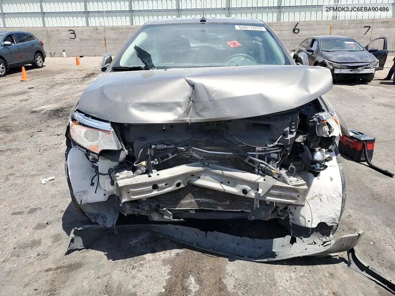 2014 Ford Edge Sel VIN: 2FMDK3JC6EBA90486 Lot: 64816955