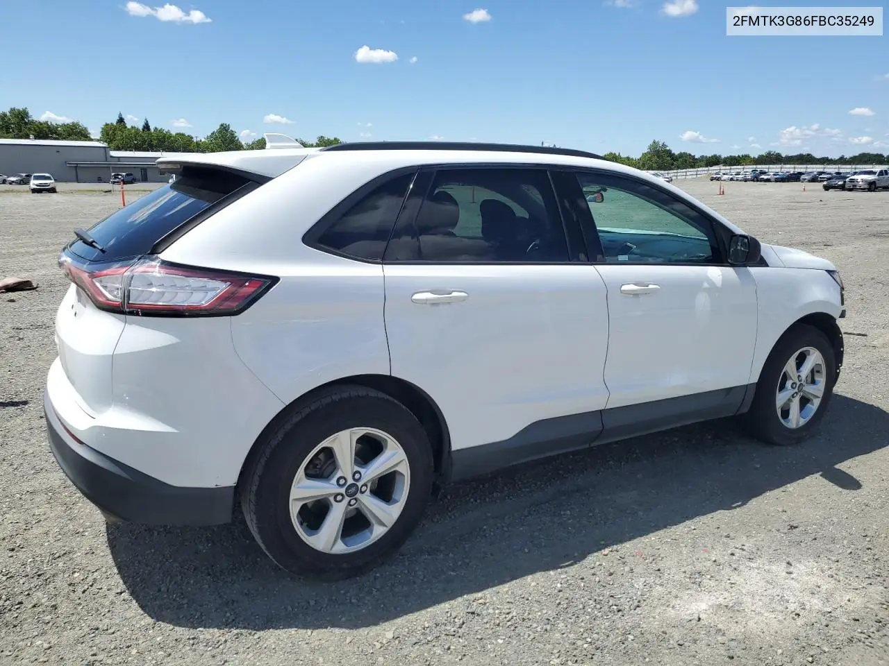 2015 Ford Edge Se VIN: 2FMTK3G86FBC35249 Lot: 56410795