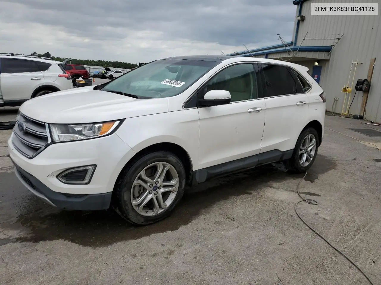 2015 Ford Edge Titanium VIN: 2FMTK3K83FBC41128 Lot: 56569385