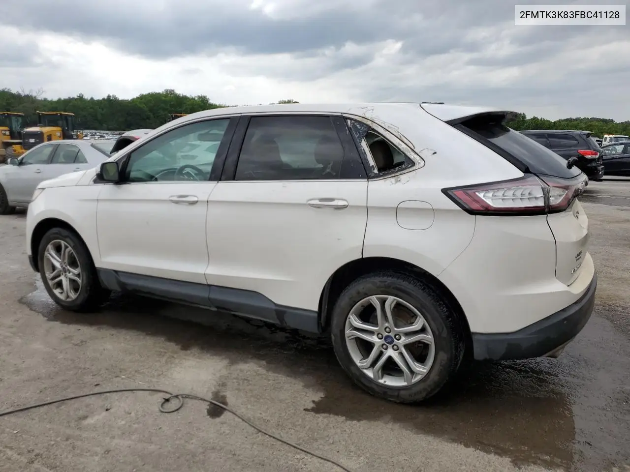 2015 Ford Edge Titanium VIN: 2FMTK3K83FBC41128 Lot: 56569385