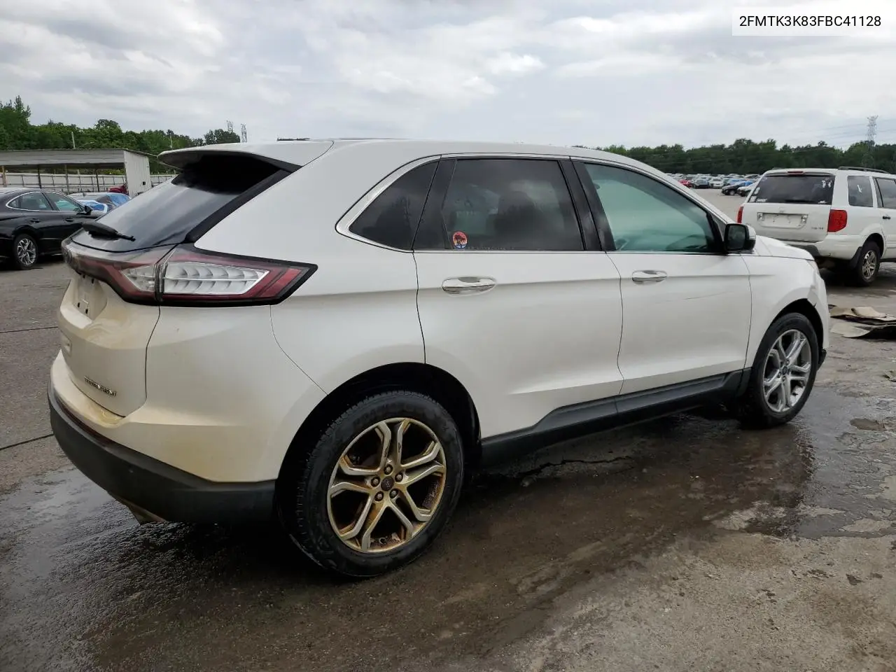 2015 Ford Edge Titanium VIN: 2FMTK3K83FBC41128 Lot: 56569385