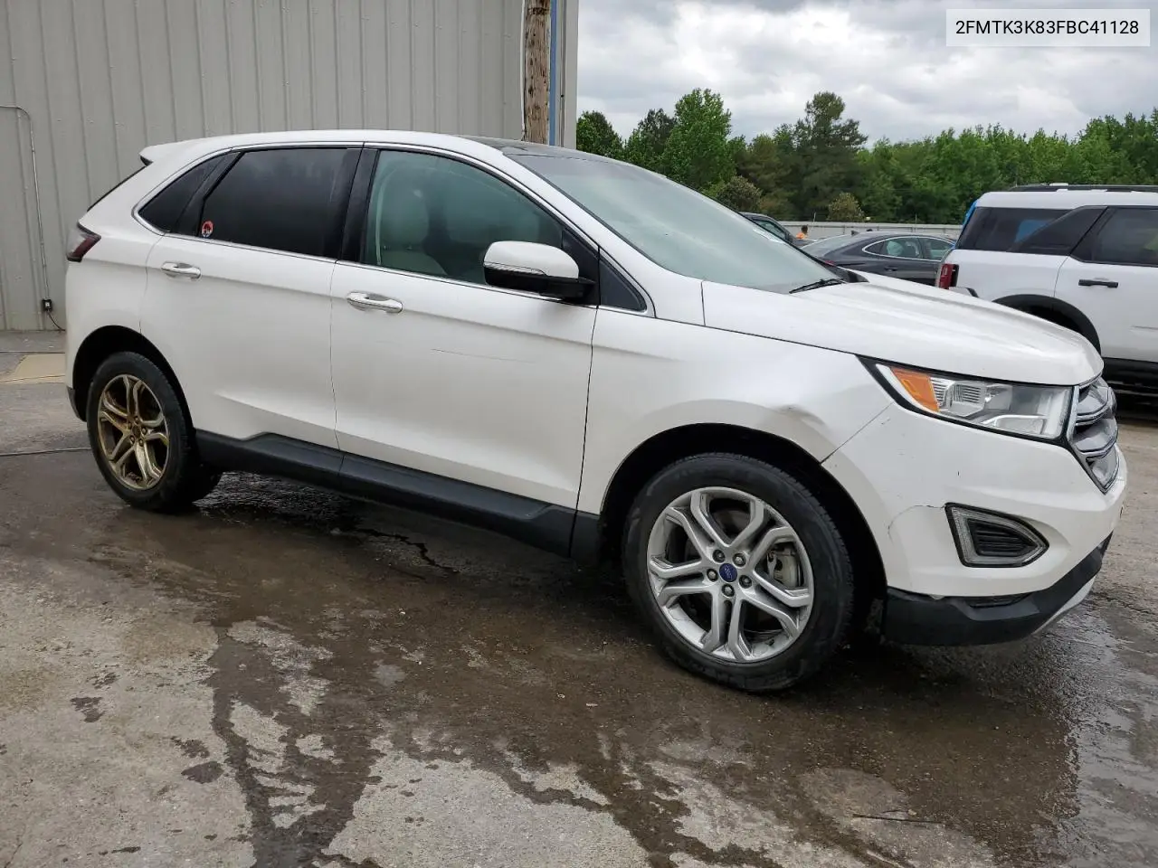 2015 Ford Edge Titanium VIN: 2FMTK3K83FBC41128 Lot: 56569385