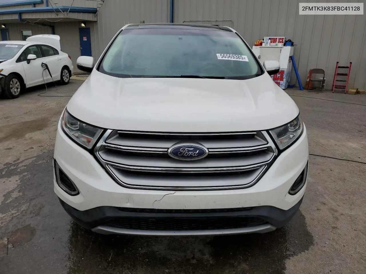 2015 Ford Edge Titanium VIN: 2FMTK3K83FBC41128 Lot: 56569385