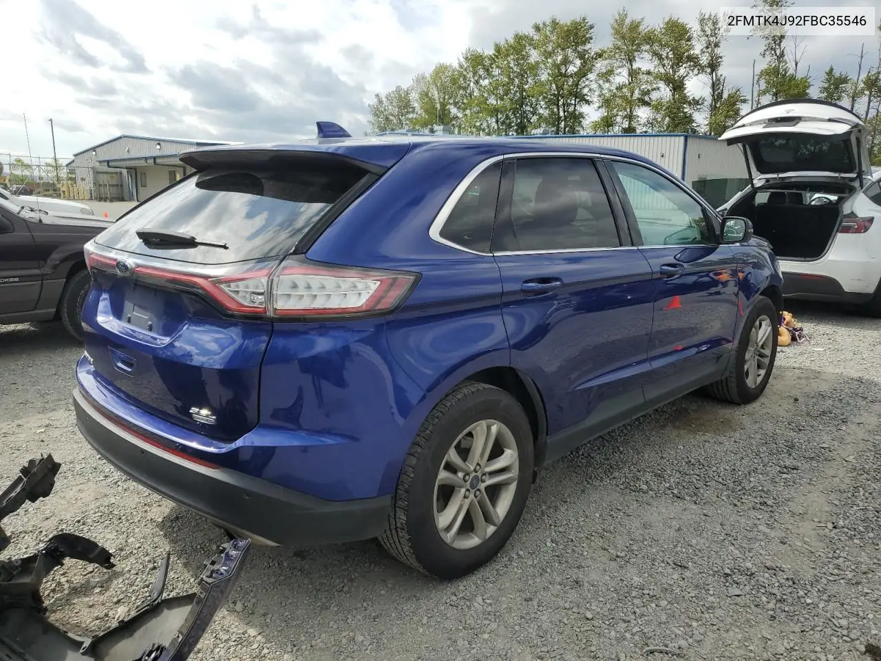 2015 Ford Edge Sel VIN: 2FMTK4J92FBC35546 Lot: 56962965
