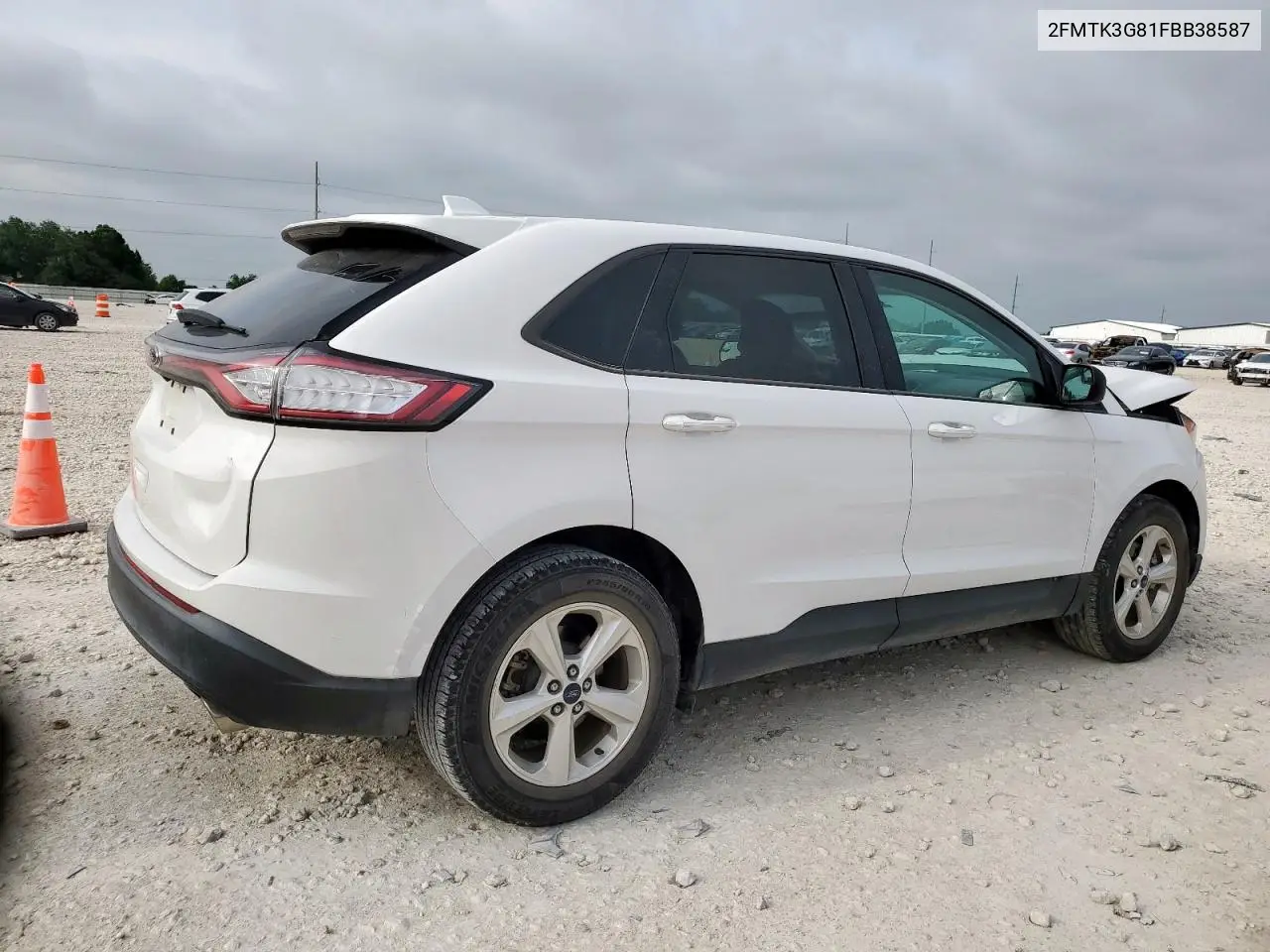 2015 Ford Edge Se VIN: 2FMTK3G81FBB38587 Lot: 56997415