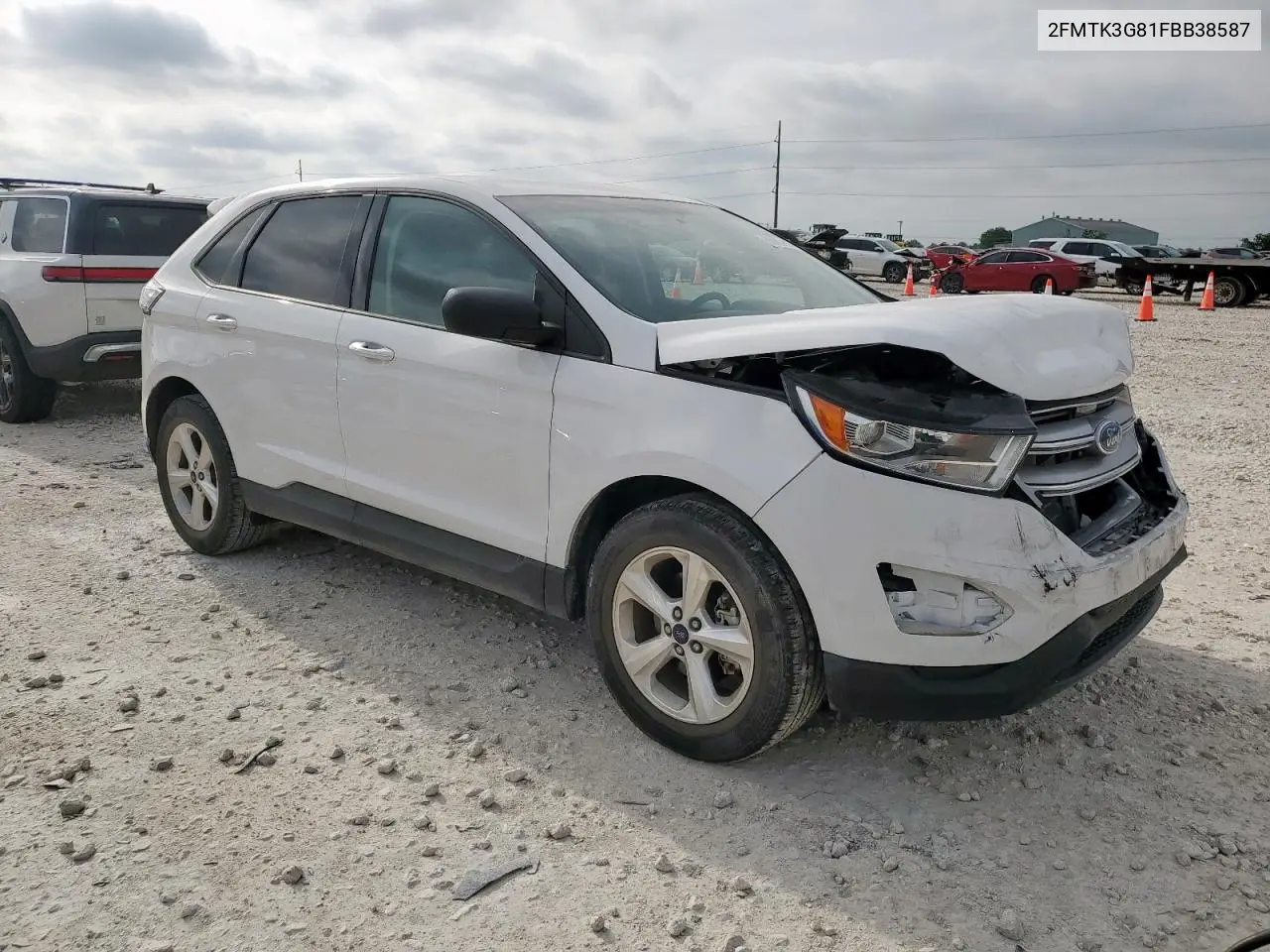 2015 Ford Edge Se VIN: 2FMTK3G81FBB38587 Lot: 56997415