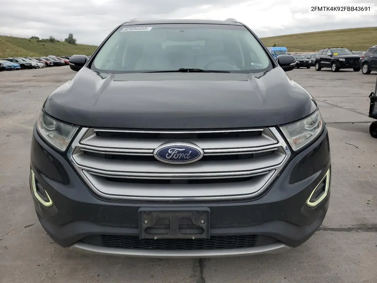 2015 Ford Edge Titanium VIN: 2FMTK4K92FBB43691 Lot: 62034455